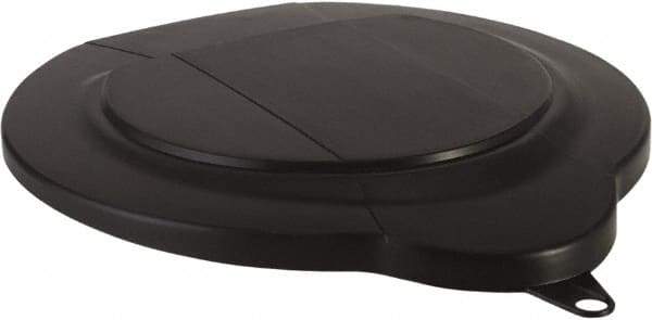 Vikan - 1.5 Gal Polypropylene Pail Lid - Black, For Use with 5696 - A1 Tooling