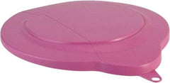 Vikan - 1.5 Gal Polypropylene Pail Lid - Pink, For Use with 5688 - A1 Tooling