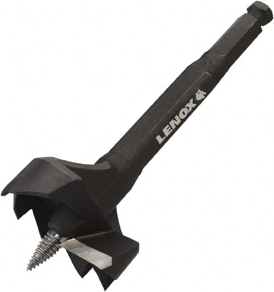 Lenox - 2", 1/2" Hex Shank, Oxide Finish, Bi-Metal Self Feed Drill Bit - A1 Tooling