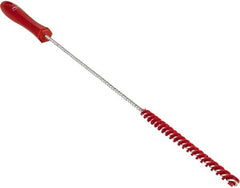 Vikan - 0.4" Diam Polyester Valve Brush - 19-5/8" OAL, 5-11/16" Head Length, Polypropylene & Stainless Steel Handle - A1 Tooling