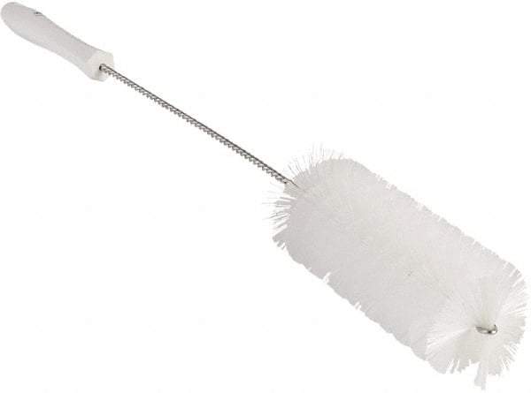 Vikan - 2-3/8" Diam Polyester Valve Brush - 19-5/8" OAL, 5-13/16" Head Length, Polypropylene & Stainless Steel Handle - A1 Tooling