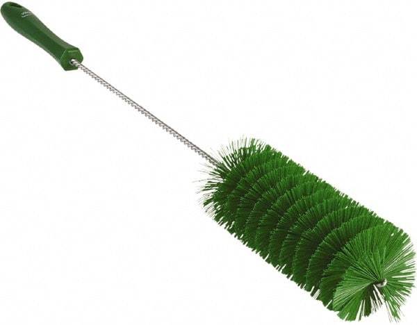 Vikan - 2-3/8" Diam Polyester Valve Brush - 19-5/8" OAL, 5-13/16" Head Length, Polypropylene & Stainless Steel Handle - A1 Tooling