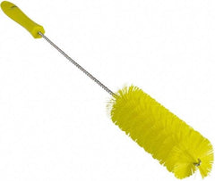 Vikan - 2" Diam Polyester Valve Brush - 19-5/8" OAL, 5-15/16" Head Length, Polypropylene & Stainless Steel Handle - A1 Tooling