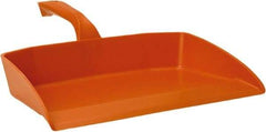 Vikan - 12-1/2" Wide Handheld Dustpan - Plastic Body, 4-1/2" Handle, Orange - A1 Tooling