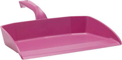 Vikan - 12-1/2" Wide Handheld Dustpan - Plastic Body, 4-1/2" Handle, Pink - A1 Tooling