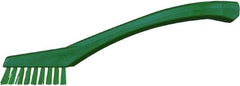 Vikan - 5/8" Bristle Length, Polyester Food Service Brush - 2-5/16" Long x 1/2" Wide Head, 8" OAL, Green, Polypropylene Block - A1 Tooling