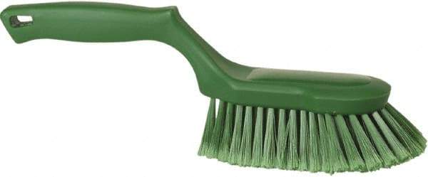 Vikan - 2" Bristle Length, Polyester Wash Brush - 5-13/16" Long x 5" Wide Head, 13-1/2" OAL, Green, Polypropylene Block - A1 Tooling