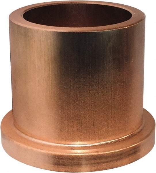 Bunting Bearing - 5/8" Inside x 3/4" Outside Diam, Powdered Metal Flanged Bearing - 1" Flange Outside Diam, 1/8" Flange Thickness, 1" OAL - A1 Tooling