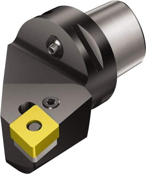 Sandvik Coromant - Right Hand Cut, Size C6, CNMG 643 Insert Compatiblity, Modular Turning & Profiling Cutting Unit Head - 45mm Ctr to Cutting Edge, 65mm Head Length, Through Coolant, Series T-Max P - A1 Tooling