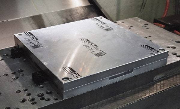 Mitee-Bite - Square Aluminum CNC Clamping Pallet - 378mm Wide x 378mm Long x 25.4mm Thick - A1 Tooling