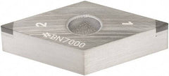 Sumitomo - 2NU-DNGA431 - Grade BN7000 PCBN Turning Insert - 55° Diamond, 1/2" Inscr Circle, 3/16" Thick, 1/64" Corner Radius - A1 Tooling