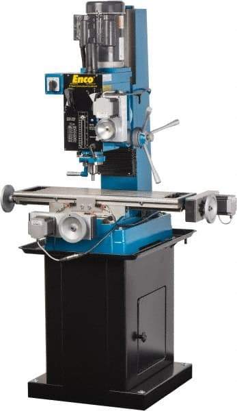 Value Collection - Single Phase, 1,970 RPM, 220 Volt, CNC Mill Drill Machine - 31-1/2" Long x 9-1/2" Wide Table - A1 Tooling