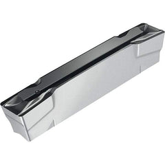 Walter - UF8 Grade WSM23S, 2mm Cutting Width Grooving Insert - 0.2mm Corner Radius, TiAlN+Al2O3+(Al) Finish - A1 Tooling