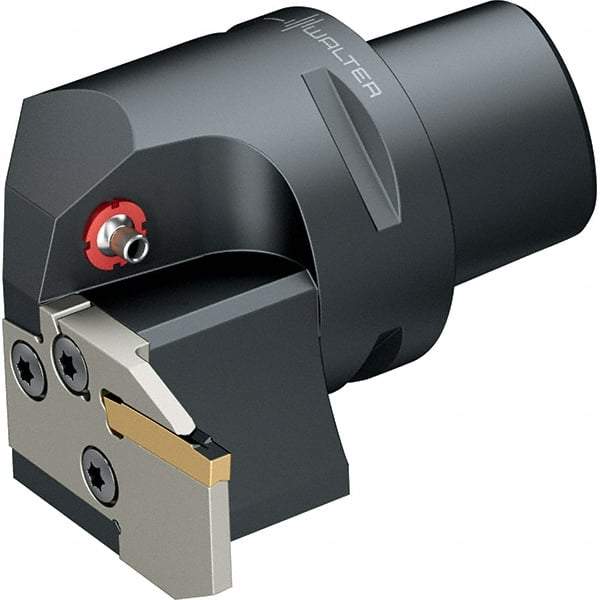 Walter - 0.472" Max Depth of Cut, Indexable Grooving Cutoff Toolholder - 16 Seat Size, Series NCLE-GX16-CAPTO - A1 Tooling