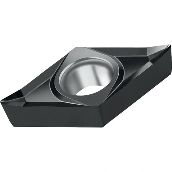 Walter - DCGT MN2 Grade WSM01 Turning Insert - TiAlN+Al2O3+(ZrN) Finish, 55° Rhombic, 6.35mm Inscr Circle, 2.38mm Thick, 0.4mm Corner Radius - A1 Tooling