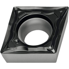 Walter - CCMT FM4 Grade WSM20S Turning Insert - TiAlN+Al2O3+(Al) Finish, 80° Rhombic, 6.35mm Inscr Circle, 2.38mm Thick, 0.2mm Corner Radius - A1 Tooling