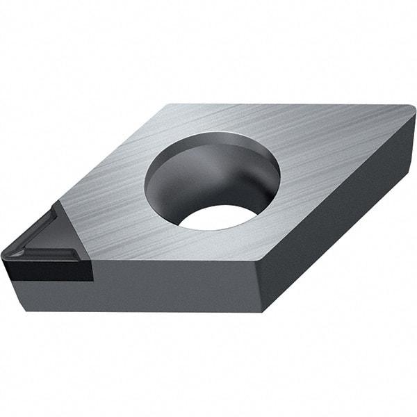 Walter - DCGT FS-1 Grade WDN10 Turning Insert - Polycrystaline Diamond Finish, 55° Rhombic, 9.53mm Inscr Circle, 3.97mm Thick, 0.8mm Corner Radius - A1 Tooling