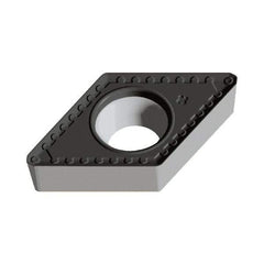 Walter - DCMT PM Grade WPP10S Turning Insert - TiCN+Al2O3+(TiCN) Finish, 55° Rhombic, 9.53mm Inscr Circle, 3.97mm Thick, 0.4mm Corner Radius - A1 Tooling