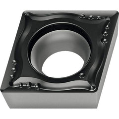 Walter - CCGT MM4 Grade WSM20S Turning Insert - TiAlN+Al2O3+(Al) Finish, 80° Rhombic, 6.35mm Inscr Circle, 2.38mm Thick, 0.8mm Corner Radius - A1 Tooling