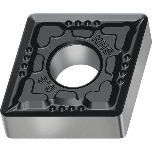 Walter - CNMG NMS Grade WSM20S Turning Insert - TiAlN+Al2O3+(Al) Finish, 80° Rhombic, 12.7mm Inscr Circle, 4.76mm Thick, 0.8mm Corner Radius - A1 Tooling