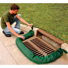 UltraTech - 26 Gal, 9' Long, 4" Diam, Woven Polymer/Phos Filter Filter Sock, Phos Filter - Stormwater & Construction, Green - A1 Tooling