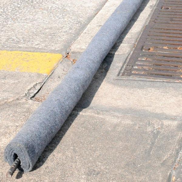 UltraTech - 3.3 Gal, 8' Long, 3" Diam, Ultra-X-TEX Trench Filter Boom - Stormwater & Construction, Gray - A1 Tooling