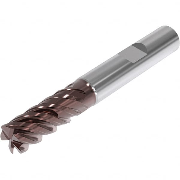 Seco - 20mm, 5 Flute, Single End, Solid Carbide, 0.5mm Corner Radius End Mill - 104mm OAL, 48° Helix, Right Hand Flute, 40mm LOC, Right Hand Cut, 51mm Extended Reach - A1 Tooling