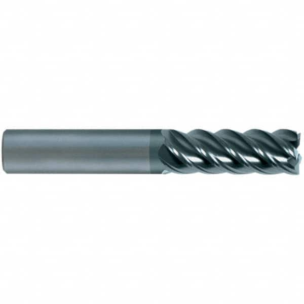 SGS - 20mm, 5 Flute, Single End, Solid Carbide, 0.0591" Corner Radius End Mill - 100mm OAL, 45° Helix, 20mm LOC, Right Hand Cut - A1 Tooling