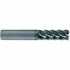 SGS - 20mm, 5 Flute, Single End, Solid Carbide, 0.0787" Corner Radius End Mill - 150mm OAL, 45° Helix, 20mm LOC, Right Hand Cut - A1 Tooling