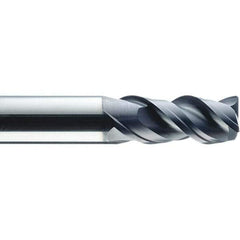 SGS - 20mm, 3 Flute, Single End, Solid Carbide, 0.0787" Corner Radius End Mill - 104mm OAL, 46mm LOC, Right Hand Cut - A1 Tooling