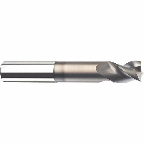 SGS - 16mm, 3 Flute, Single End, Solid Carbide, 0.0984" Corner Radius End Mill - 125mm OAL, 38° Helix, 20mm LOC, Right Hand Cut - A1 Tooling