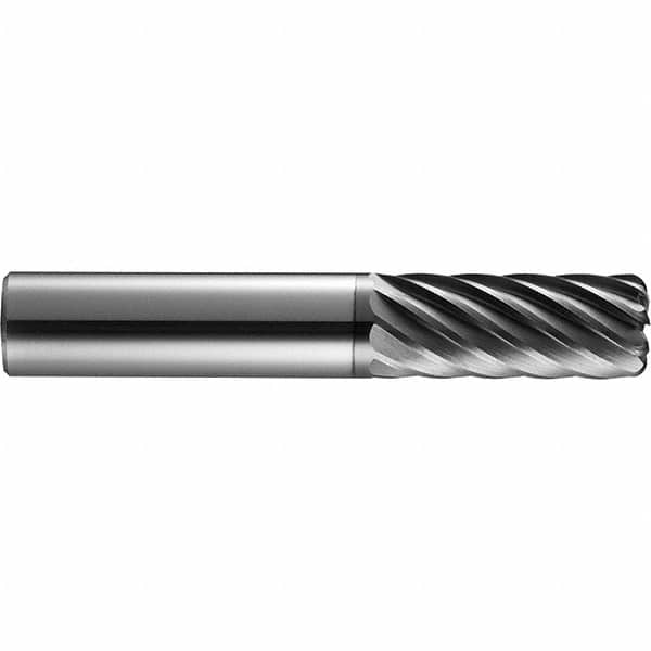 SGS - 25mm, 11 Flute, Single End, Solid Carbide, 0.0591" Corner Radius End Mill - 104mm OAL, 35° Helix, 38mm LOC, Right Hand Cut - A1 Tooling