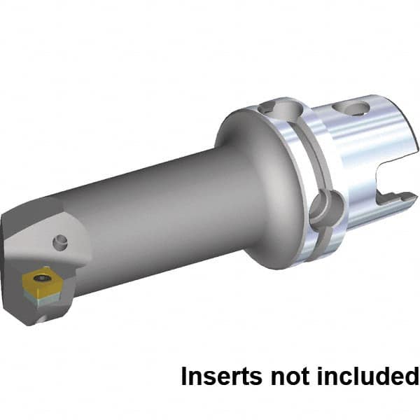 Kennametal - Right Hand Cut, 50mm Min Bore Diam, Size KM4X63 Steel Modular Boring Cutting Unit Head - 114.05mm Max Bore Depth, Through Coolant, Compatible with CC.. 432, CC.. 120408 - A1 Tooling