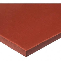 Value Collection - 12" Long, 12" Wide, Silicone Rubber Foam Sheet - 60A Durometer, Red, -60 to 400°F, 700 psi Tensile Strength, Plain Backing - A1 Tooling