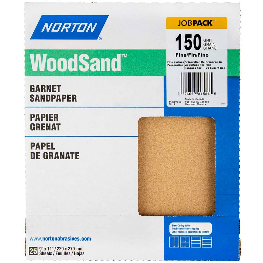 Norton - Sanding Sheets Abrasive Material: Garnet Grade: Fine - A1 Tooling