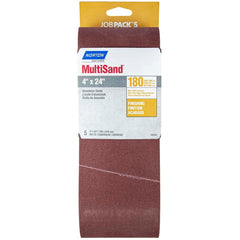 Norton - 4" Wide x 24" OAL, 180 Grit, Aluminum Oxide Abrasive Belt - A1 Tooling