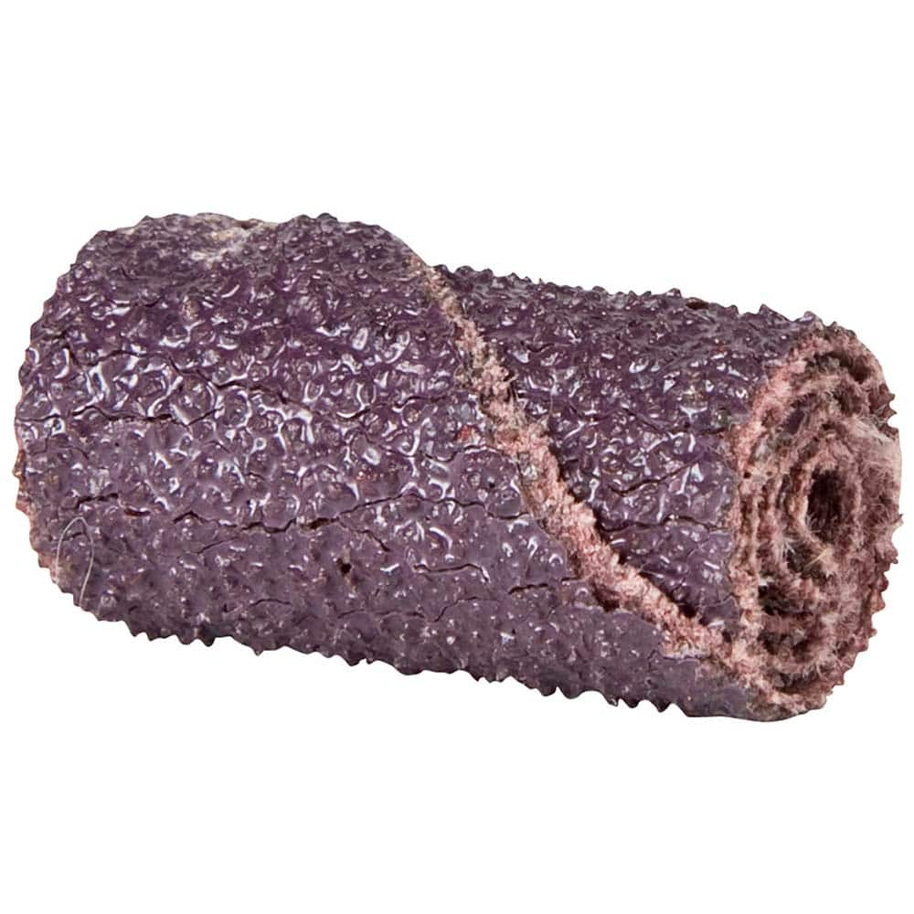 Norton - 1/2" Max Roll Diam x 2" OAL, 120 Grit Aluminum Oxide Straight Cartridge Roll - A1 Tooling