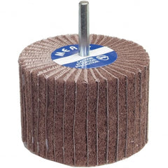 Norton - 2" Diam x 1" Face Width, Very Fine Aluminum Oxide Nonwoven Mounted Flap Wheel - A1 Tooling