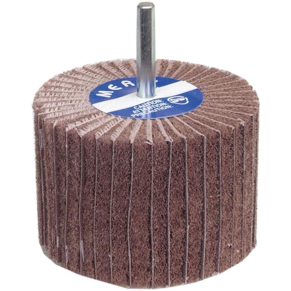 Norton - 4" Diam x 1" Face Width, Very Fine Aluminum Oxide Nonwoven Mounted Flap Wheel - A1 Tooling