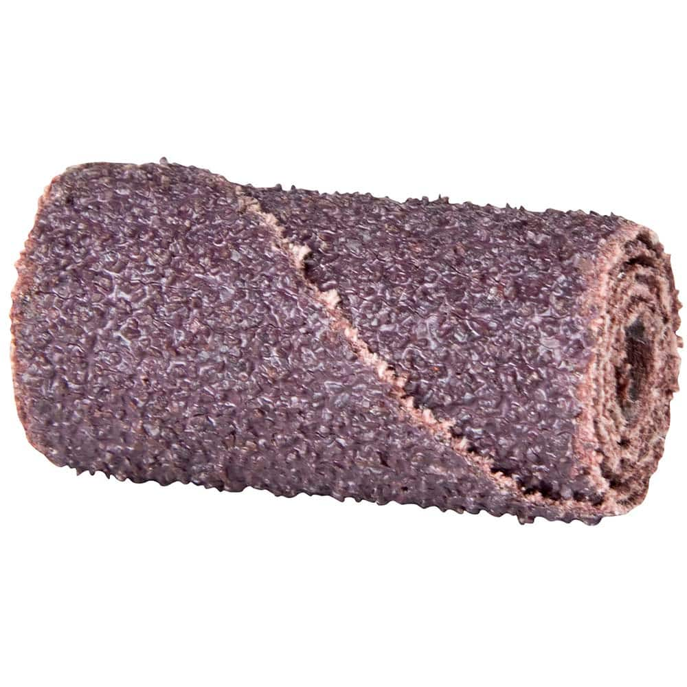 Norton - 1" Max Roll Diam x 2" OAL, 80 Grit Aluminum Oxide Straight Cartridge Roll - A1 Tooling