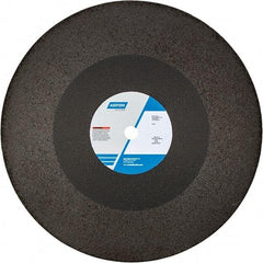 Norton - 20" 24 Grit Aluminum Oxide Cutoff Wheel - 3/16" Thick, 1" Arbor, 2,710 Max RPM, Use with Chop Saws - A1 Tooling