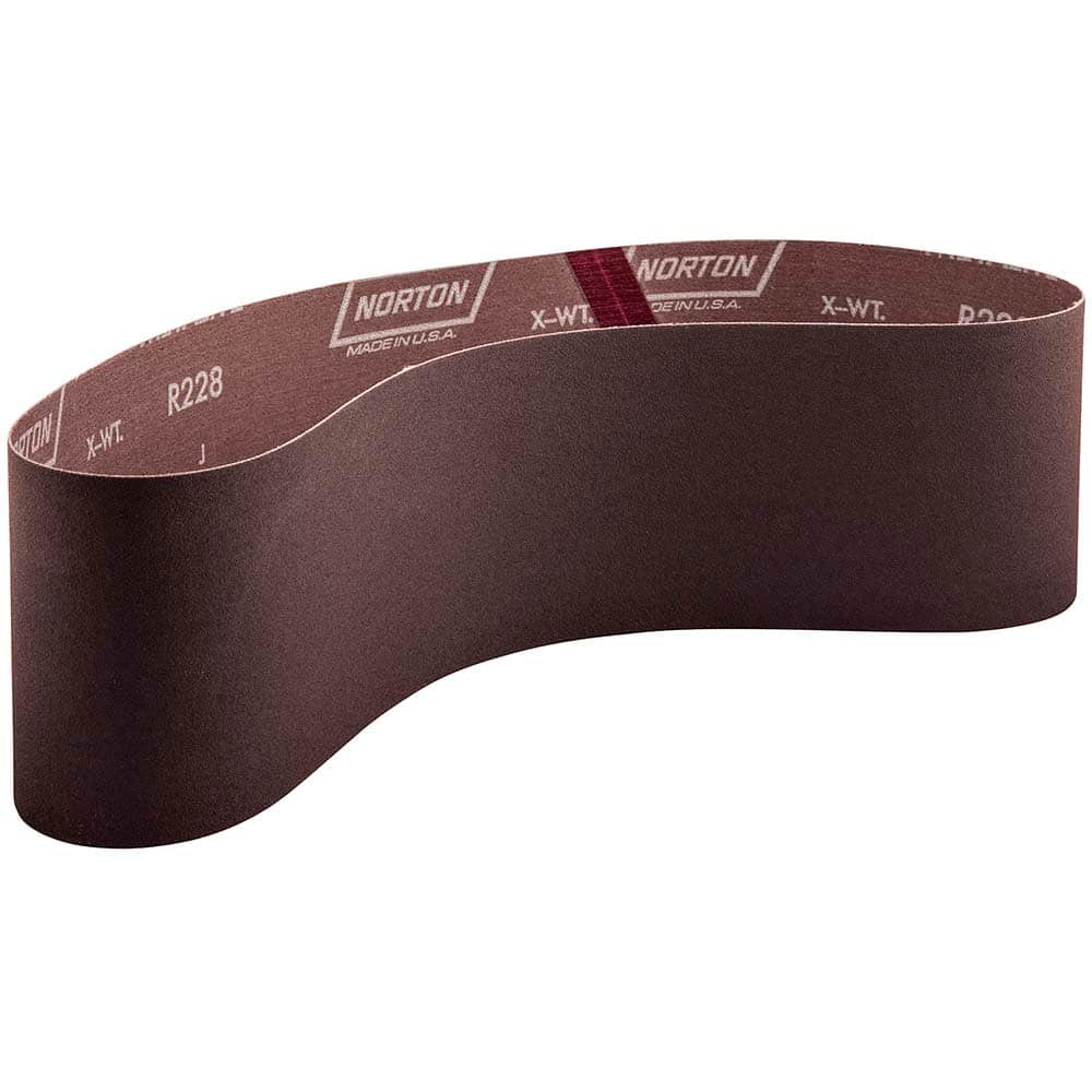 Norton - 4" Wide x 36" OAL, 36 Grit, Aluminum Oxide Abrasive Belt - A1 Tooling