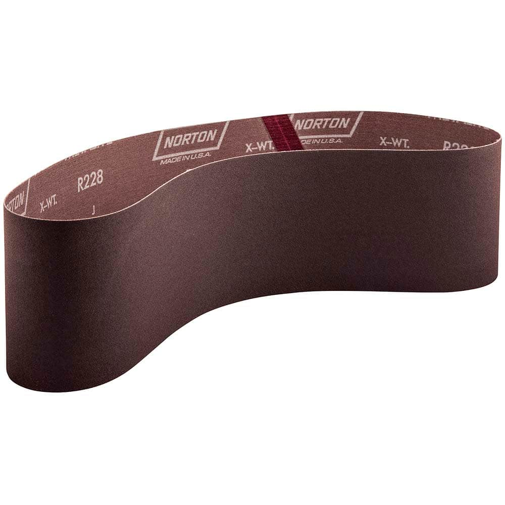 Norton - 4" Wide x 36" OAL, 40 Grit, Aluminum Oxide Abrasive Belt - A1 Tooling