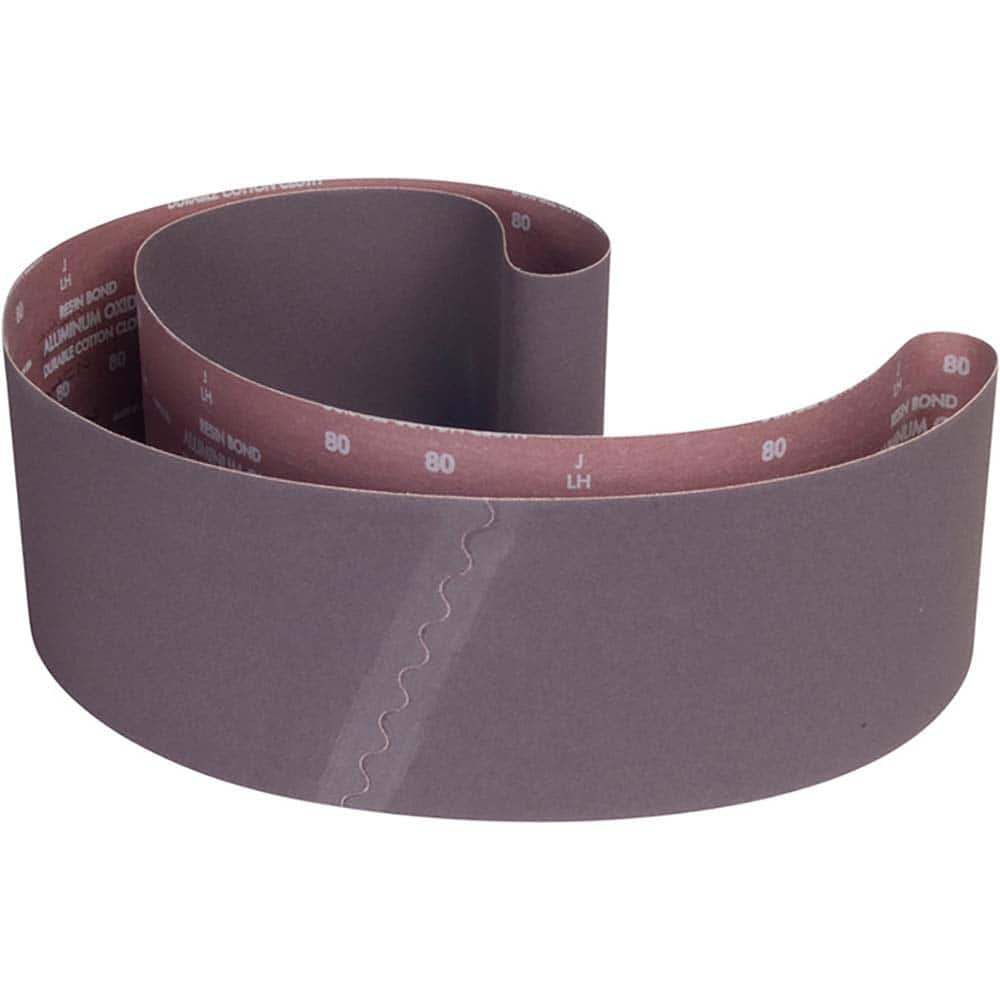 Norton - 6" Wide x 89" OAL, 80 Grit, Aluminum Oxide Abrasive Belt - A1 Tooling