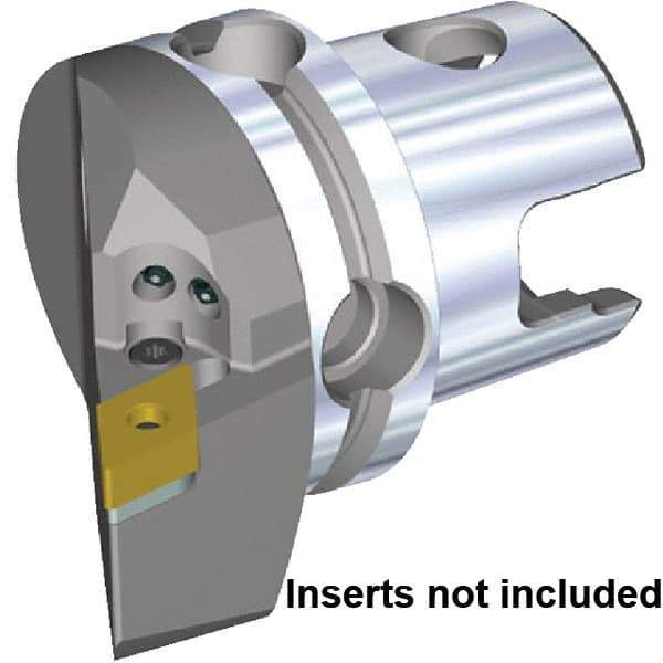 Kennametal - Left Hand Cut, Size KM63TS, DN.. 150608 & DN.. 442 Insert Compatiblity, External Modular Turning & Profiling Cutting Unit Head - 43mm Ctr to Cutting Edge, 60mm Head Length, Through Coolant, Series KM63 - A1 Tooling