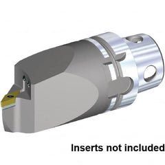 Kennametal - Left Hand Cut, Size KM4X63, VB.. 160408 & VB.. 332 Insert Compatiblity, Internal Modular Turning & Profiling Cutting Unit Head - 115mm Head Length, Through Coolant, Series KM4X - A1 Tooling