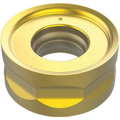 Seco - RNMU1204 M10 Grade F40M Carbide Milling Insert - TiAlN Finish, 4.8mm Thick, 12mm Inscribed Circle - A1 Tooling