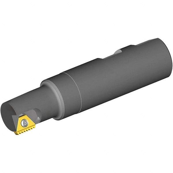 Vargus - 0.748" Cut Diam, 1.14" Max Depth of Cut, 3/4" Shank Diam, Internal/External Indexable Thread Mill - Insert Style 3B, 3/8" Insert Size, 1 Insert, Toolholder Style BTMNC, 3.268" OAL - A1 Tooling