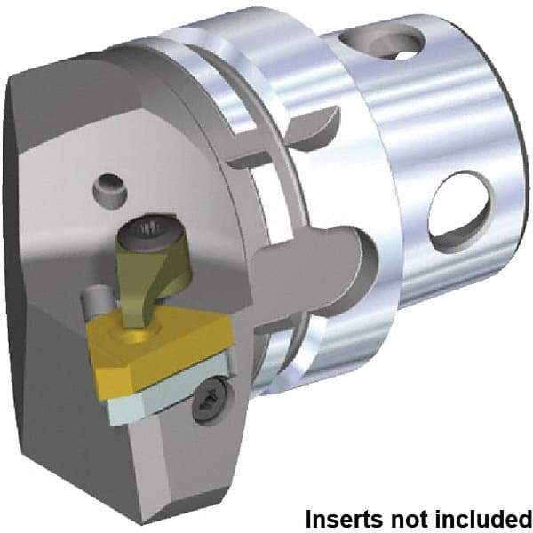 Kennametal - Insert Style LT22ER, 70mm Head Length, Right Hand Cut, Internal/External Modular Threading Cutting Unit Head - System Size KM4X63, 43mm Center to Cutting Edge, Series KM4X - A1 Tooling