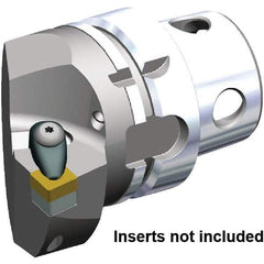 Kennametal - Insert Style CN.. 120408, CN.. 432, 70mm Head Length, Right Hand Cut, Internal/External Modular Threading Cutting Unit Head - System Size KM4X63, 43mm Center to Cutting Edge, Series Kenclamp - A1 Tooling